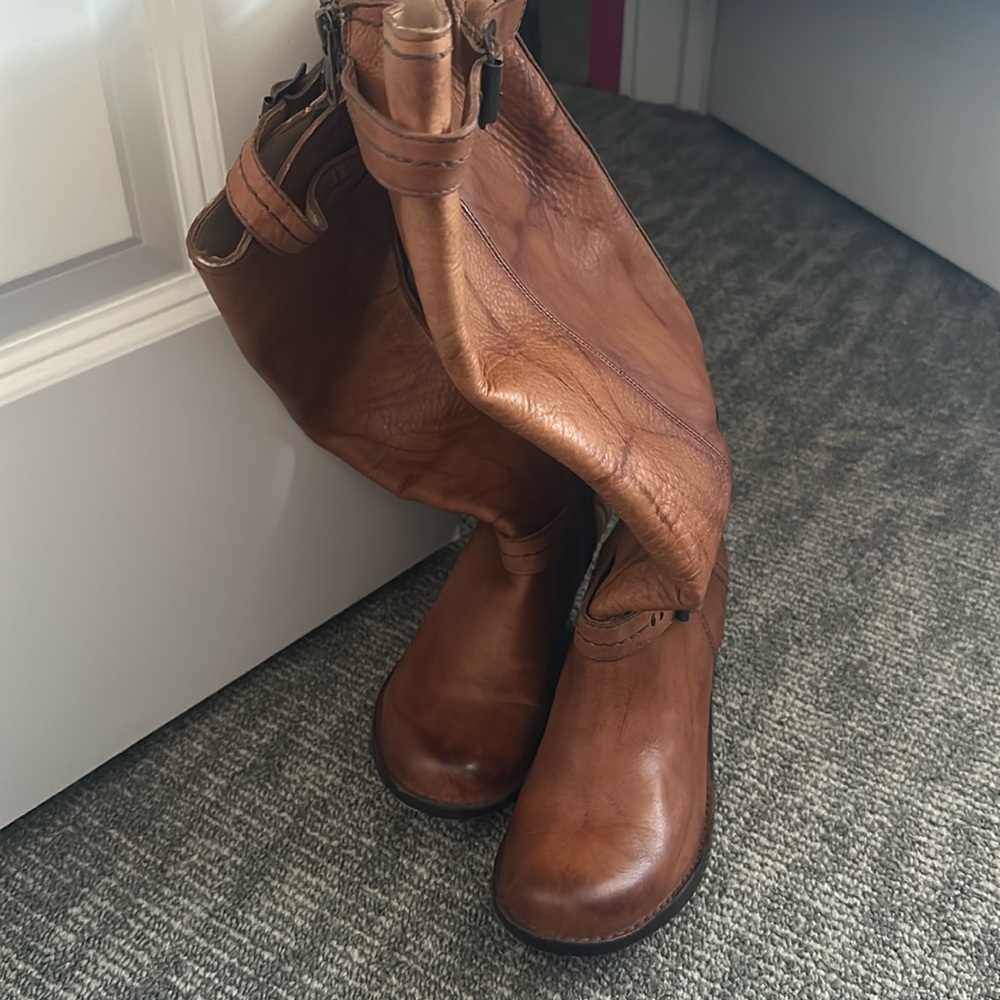 FRYE tall leather boots